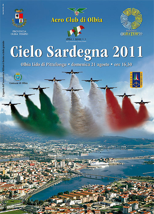 Frecce Tricolori a Olbia per Cielo Sardegna 2011