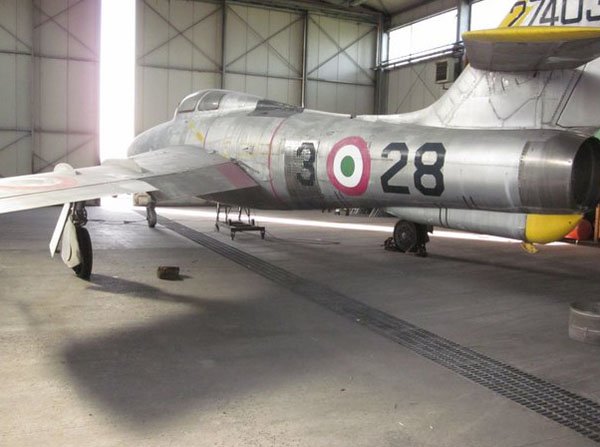 RF-84F Restaurato al 3° Stormo Supporto Operativo