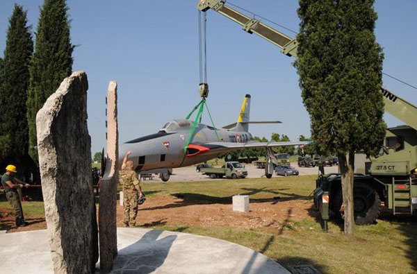 RF-84F Restaurato al 3° Stormo Supporto Operativo